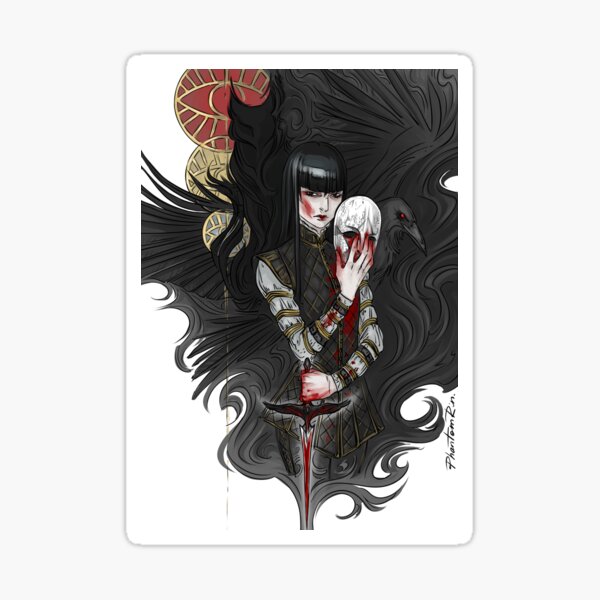 dagger & mask Sticker