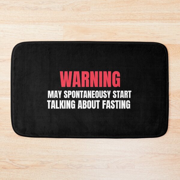 Item preview, Warning may spontaneously start talking about fasting designed and sold by prestige dn.