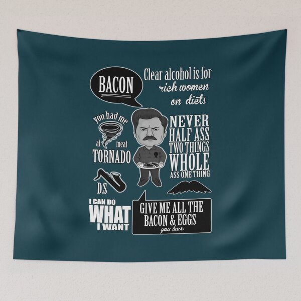 Item preview, Ron Swanson Montage designed and sold by LukaMordic.