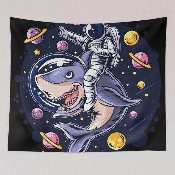 Item preview, Astronaut Riding An Astronaut Shark designed and sold by Daluyong.