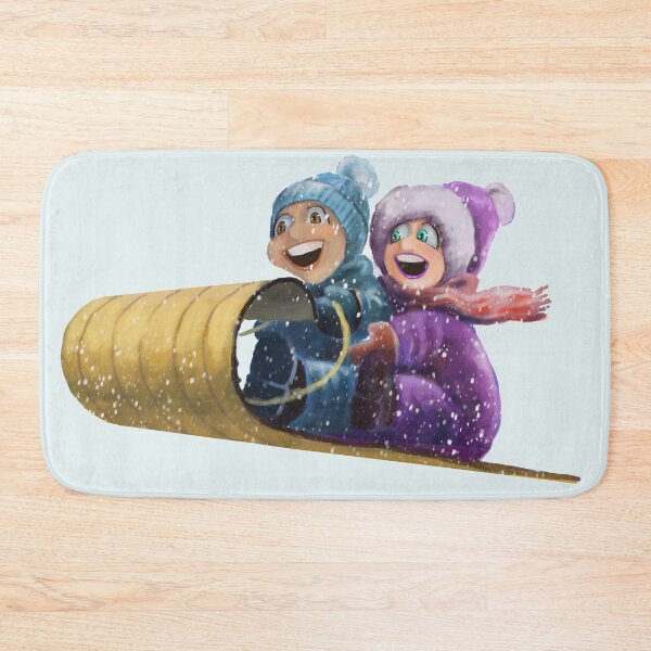 Item preview, Winter Games Toboggan designed and sold by TheArtCave.