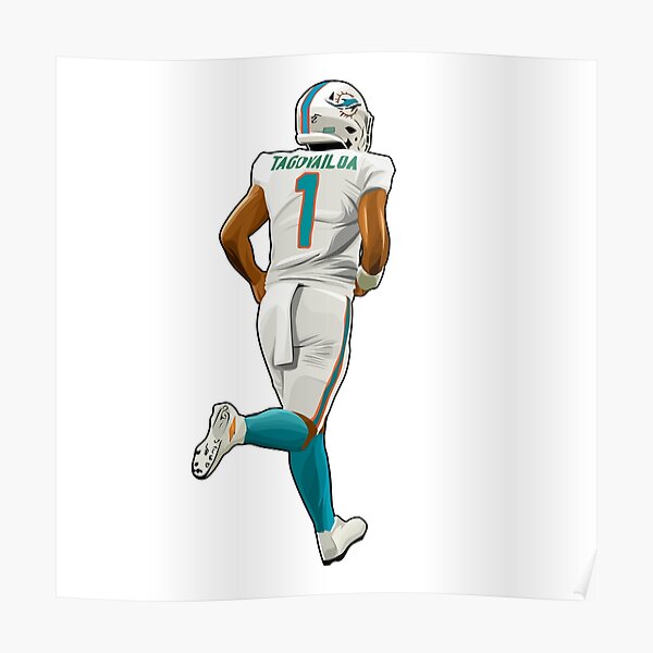 Rinkha Tua Tagovailoa Football Paper Poster Dolphins 5 T-Shirt