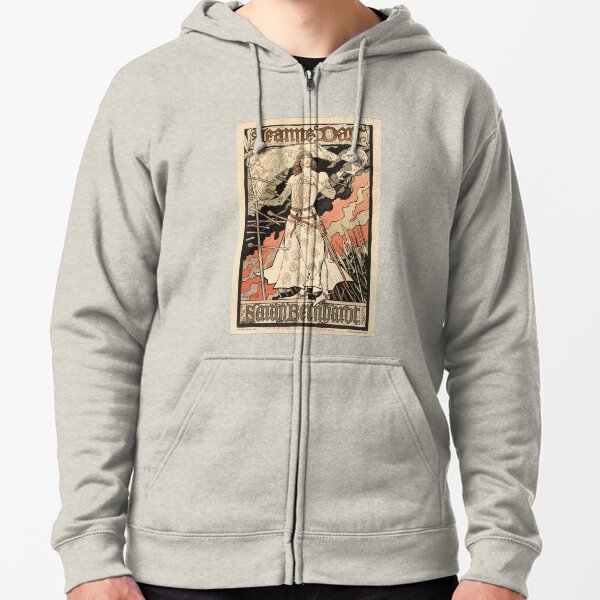 Jeanna D' Arc Vintage Poster Zipped Hoodie