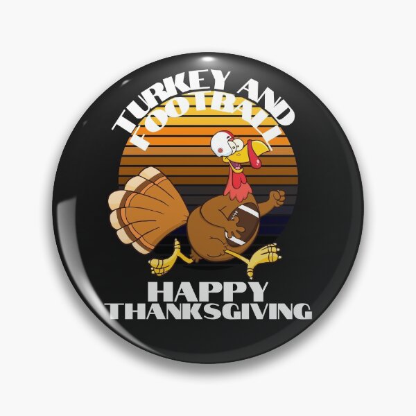 Item preview, TURKEY AND FOOTBALL, GOBBLE GOBBLE, GRATEFUL, BLESSED, BOUNTIFUL THANKSGIVING, TURKEY DINNER, designed and sold by R B Chrystal.