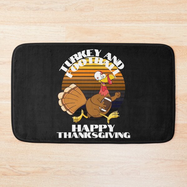 Item preview, TURKEY AND FOOTBALL, GOBBLE GOBBLE, GRATEFUL, BLESSED, BOUNTIFUL THANKSGIVING, TURKEY DINNER, designed and sold by R B Chrystal.