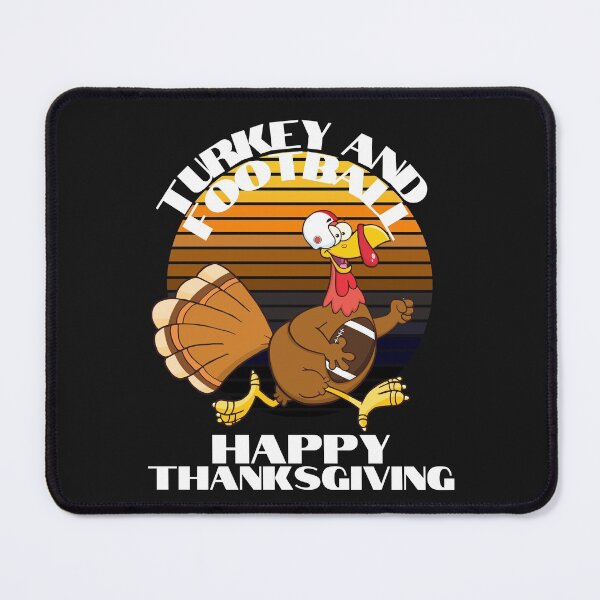Item preview, TURKEY AND FOOTBALL, GOBBLE GOBBLE, GRATEFUL, BLESSED, BOUNTIFUL THANKSGIVING, TURKEY DINNER, designed and sold by R B Chrystal.
