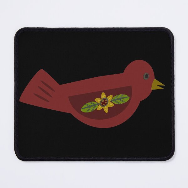 Item preview, Red Folk Art Bird designed and sold by Melsky.