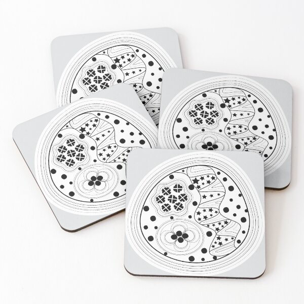 Item preview, Line graphics arranged in free-form circles. designed and sold by Peach-Bloom.