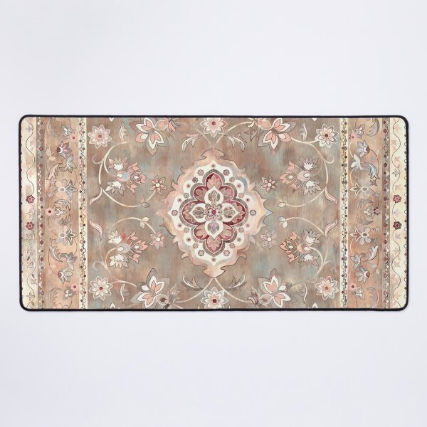 Distressed Boho Oriental Carpet Yoga Mat by Octavia Soldani