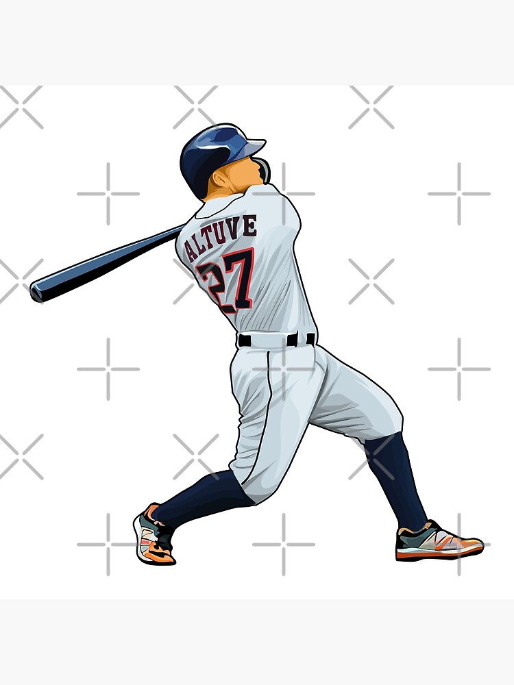 Houston Astros JOSE ALTUVE #27 Throwback Shooting Star Baseball