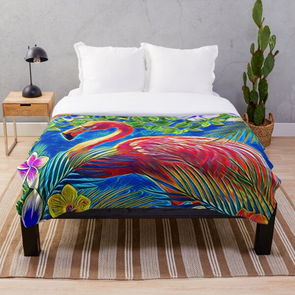Aperçu de l'œuvre Flamingo, illustration de tourbillon tropical créée et vendue par MagicacandyC.