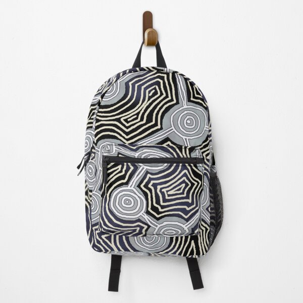 Item preview, Modern Abstract Life Lines Black and Grey Pattern designed and sold by theimagezone.