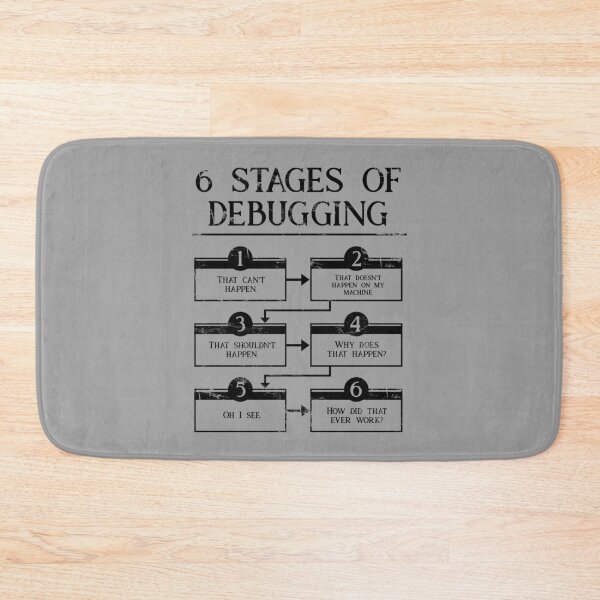 Item preview, 6 Stages Of Debugging  designed and sold by underheaven.