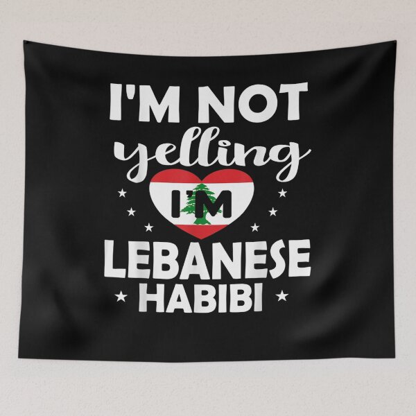 Item preview,  Yelling Lebanese Habibi Arabic Lebanon designed and sold by ritaz78.