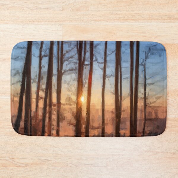 Item preview, Abstract Art Forest Trees Sunset Design designed and sold by artdesignmerch.