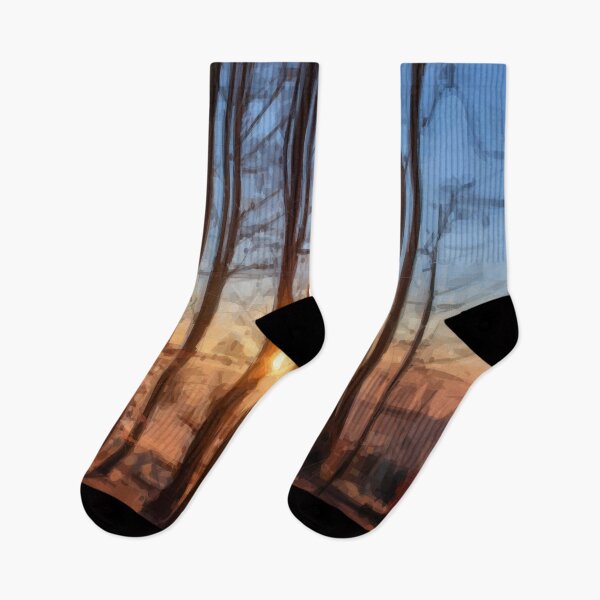 Item preview, Abstract Art Forest Trees Sunset Design designed and sold by artdesignmerch.