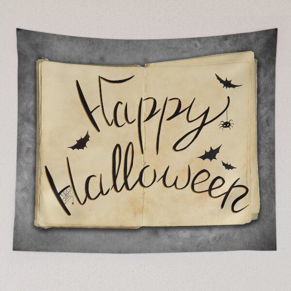 Item preview, Antique Book Happy Halloween designed and sold by S Cube Design.