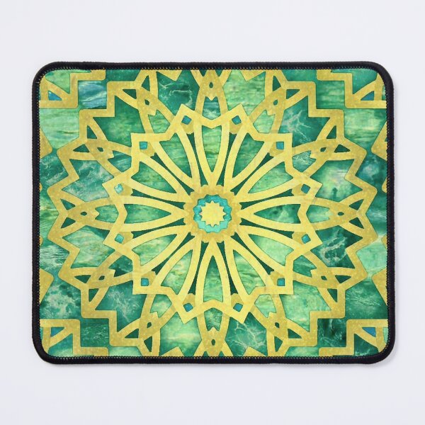 Item preview, Emerald Green Geometric Abstract designed and sold by Pretty-Bird.