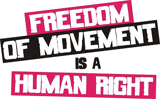 freedom-of-movement-is-a-human-right-poster-by-jezwecan-redbubble