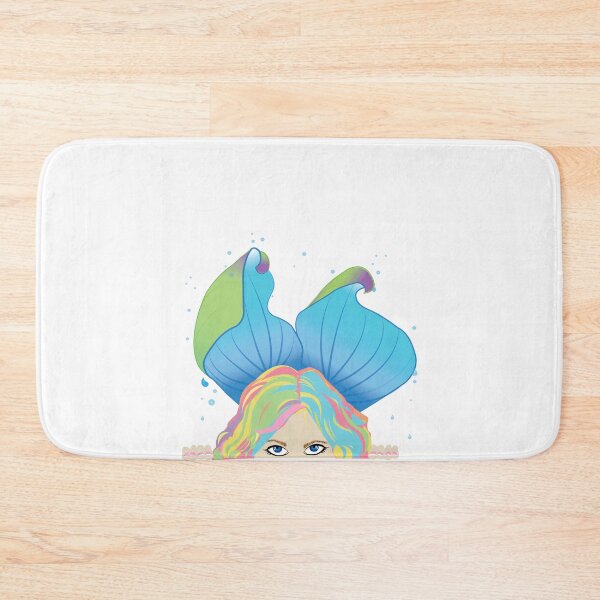 Item preview, Peering Rainbow Mermaid designed and sold by WickedGraphics.