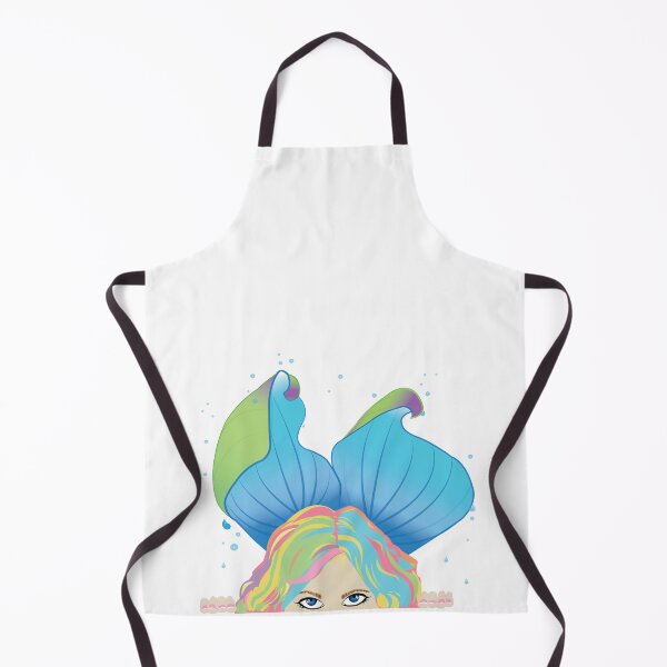 Item preview, Peering Rainbow Mermaid designed and sold by WickedGraphics.