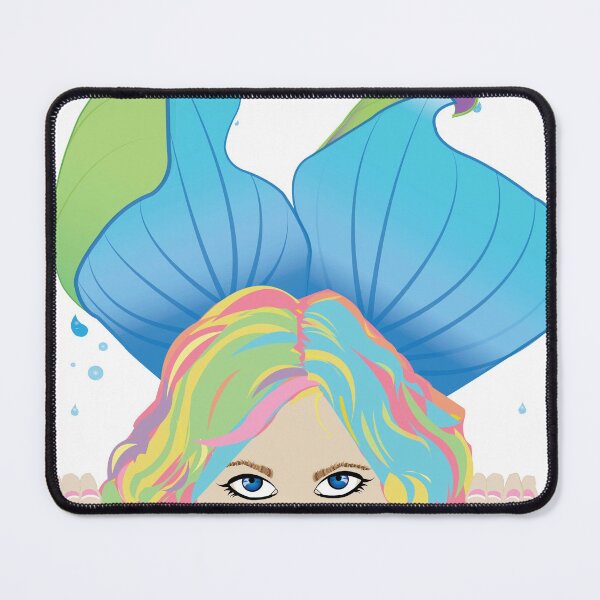 Item preview, Peering Rainbow Mermaid designed and sold by WickedGraphics.