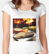 Barbecue Women's Fitted Scoop T-Shirt
