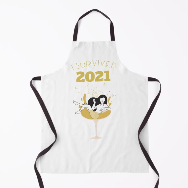 Item preview, I survived 2021 - Celebrating woman in glass designed and sold by Dvzshirts.