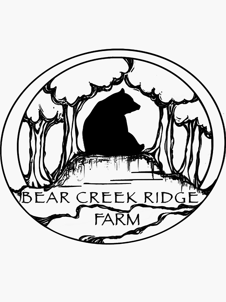 "Bear Creek Ridge Farm " Sticker for Sale by LiedAnes Redbubble
