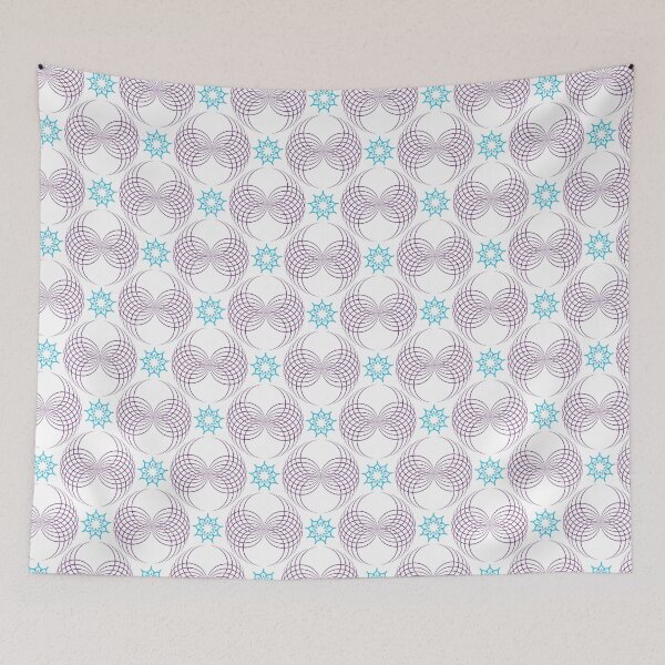 Item preview, forms like violet wings and blue nine angle stars designed and sold by MadinaFatt.
