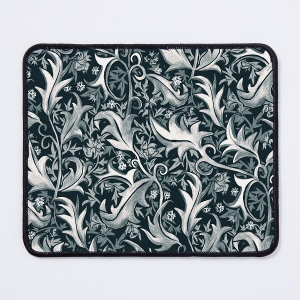 Item preview, Grey & Black Hand Painted Organic Art Nouveau Vines designed and sold by TigaTiga.