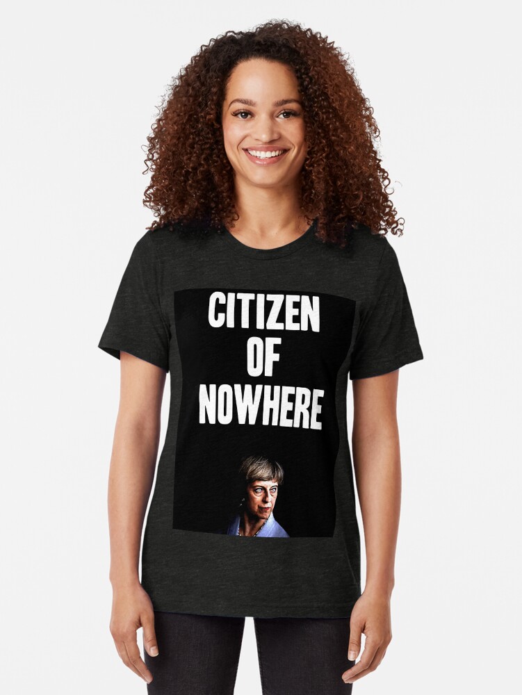 Alternate view of Citizen of Nowhere Tri-blend T-Shirt