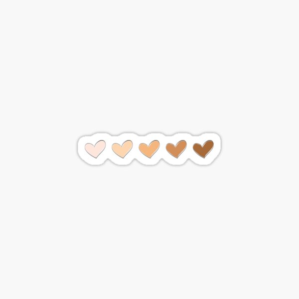 quot Black Girl Magic Hearts With 5 Different Skintones quot Sticker for Sale quot Black Girl Magic Hearts With 5 Different Skintones quot Sticker for Sale