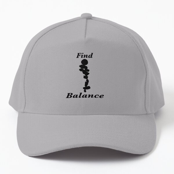 Find Balance | Meditate | Contemplate | Cartoons for Relaxation Baseball Cap