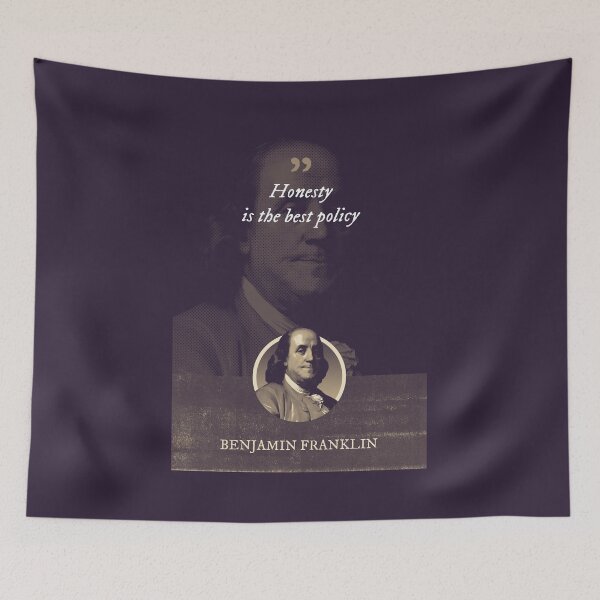 Item preview, Benjamin Franklin - Honesty is the best policy designed and sold by Syahrasi.