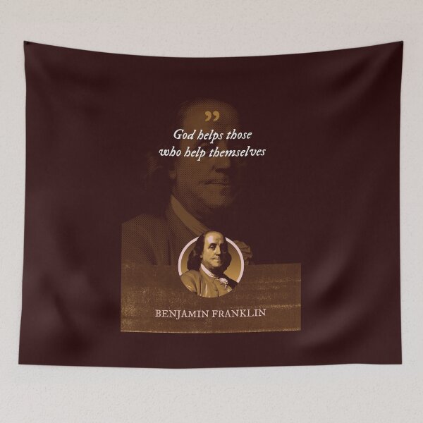 Item preview, Benjamin Franklin - God helps those who help themselves designed and sold by Syahrasi.