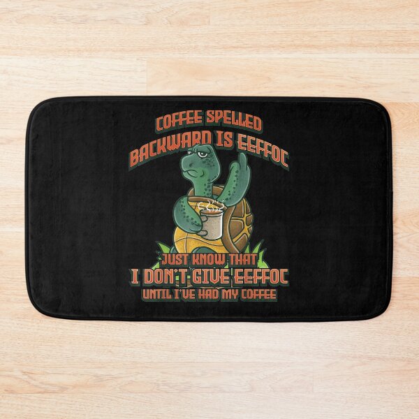 Item preview,  Coffee Spelled Backwards Eeffoc Tortoise Turtle designed and sold by ritaz78.