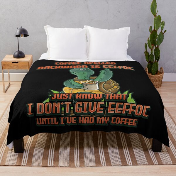 Item preview,  Coffee Spelled Backwards Eeffoc Tortoise Turtle designed and sold by ritaz78.