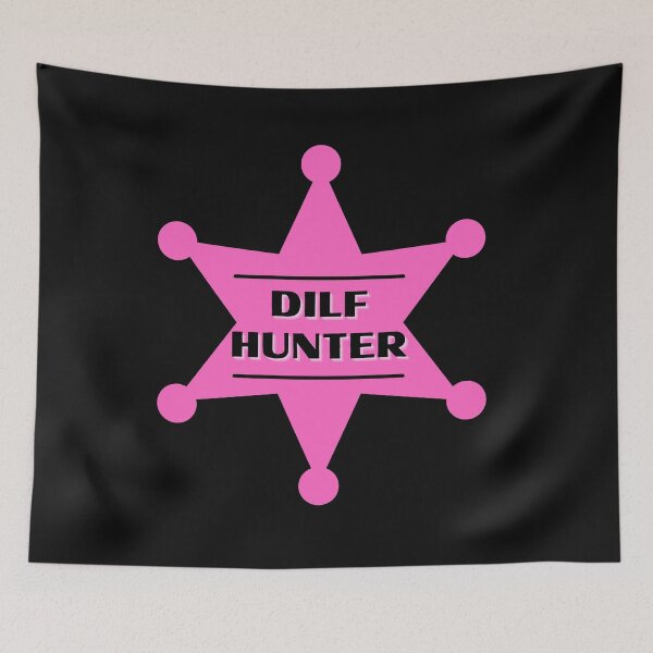 Item preview, DILF Hunter Pink Badge designed and sold by CaitU.