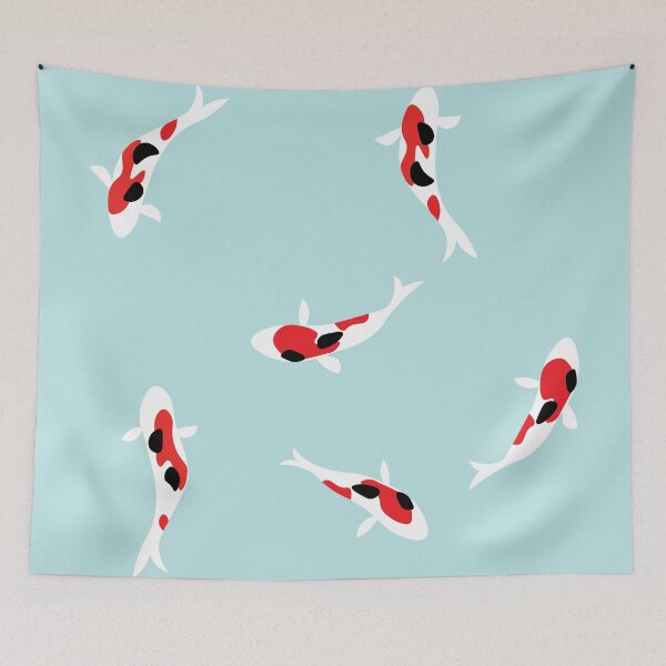 Item preview, koi fish art print designed and sold by KucingLucu.