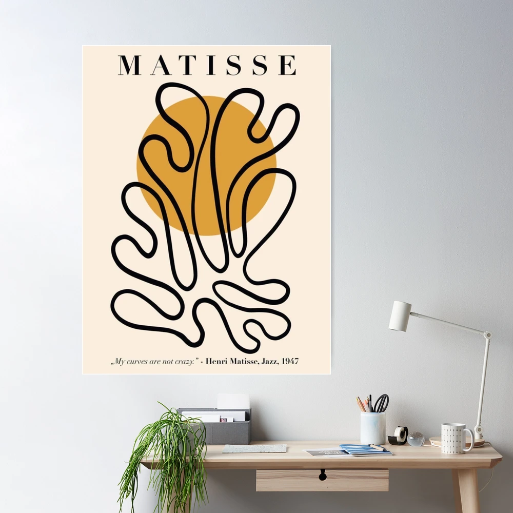Henri Matisse - The Cutouts - My Curves Are Not Crazy Poster for Sale by  artswag