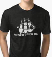 Peter Pan - Never grow up Tri-blend T-Shirt