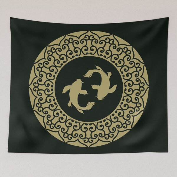 Item preview, Koi Fish Yin Yang Mandala designed and sold by S Cube Design.