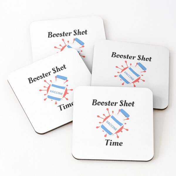 Item preview, Booster Shot Time (Black Text) - Covid Booster Shot for Vaccinated People designed and sold by CaitU.