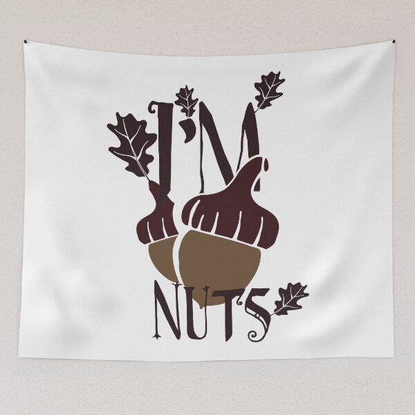 Item preview, I'm Nuts - Funny Typography  designed and sold by Studio  Six.
