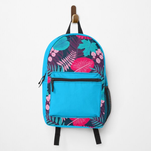 Item preview, Pink and Blue Leaves Pattern designed and sold by SaamyaTyagi.