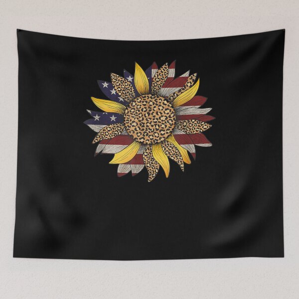 Item preview,  Sunflower American Flag Leoparrd July designed and sold by ritaz78.