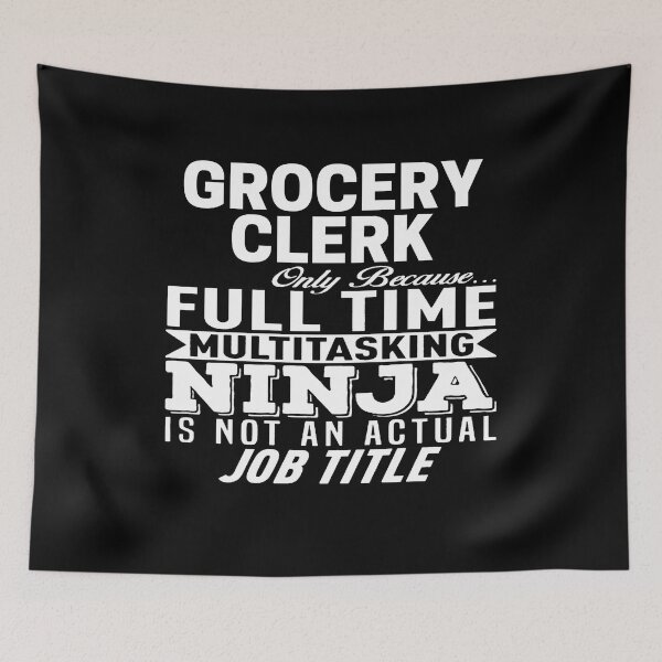 Item preview, Grocery clerk designed and sold by clickmostro.