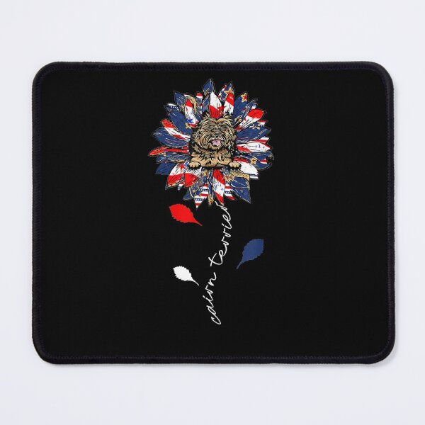 Item preview, Cairn Terrier Sunflower American Flag July designed and sold by ritaz78.
