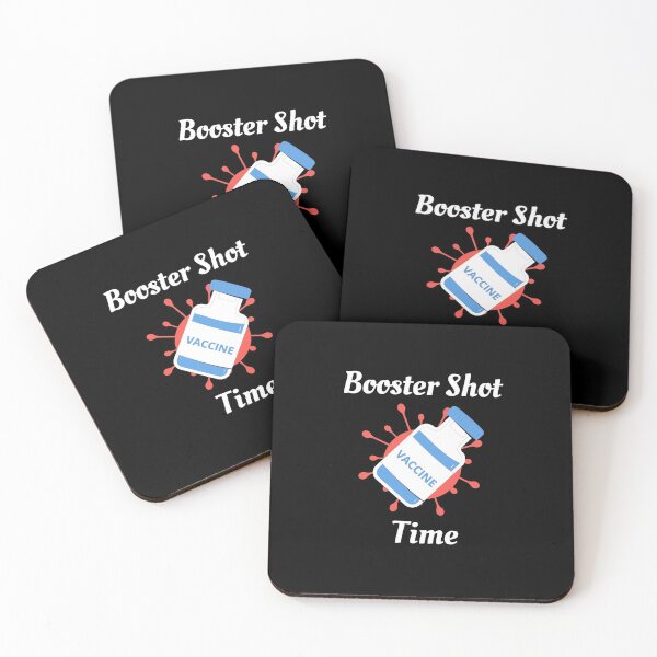 Item preview, Booster Shot Time (White Text) - Covid Booster Shot for Vaccinated People designed and sold by CaitU.